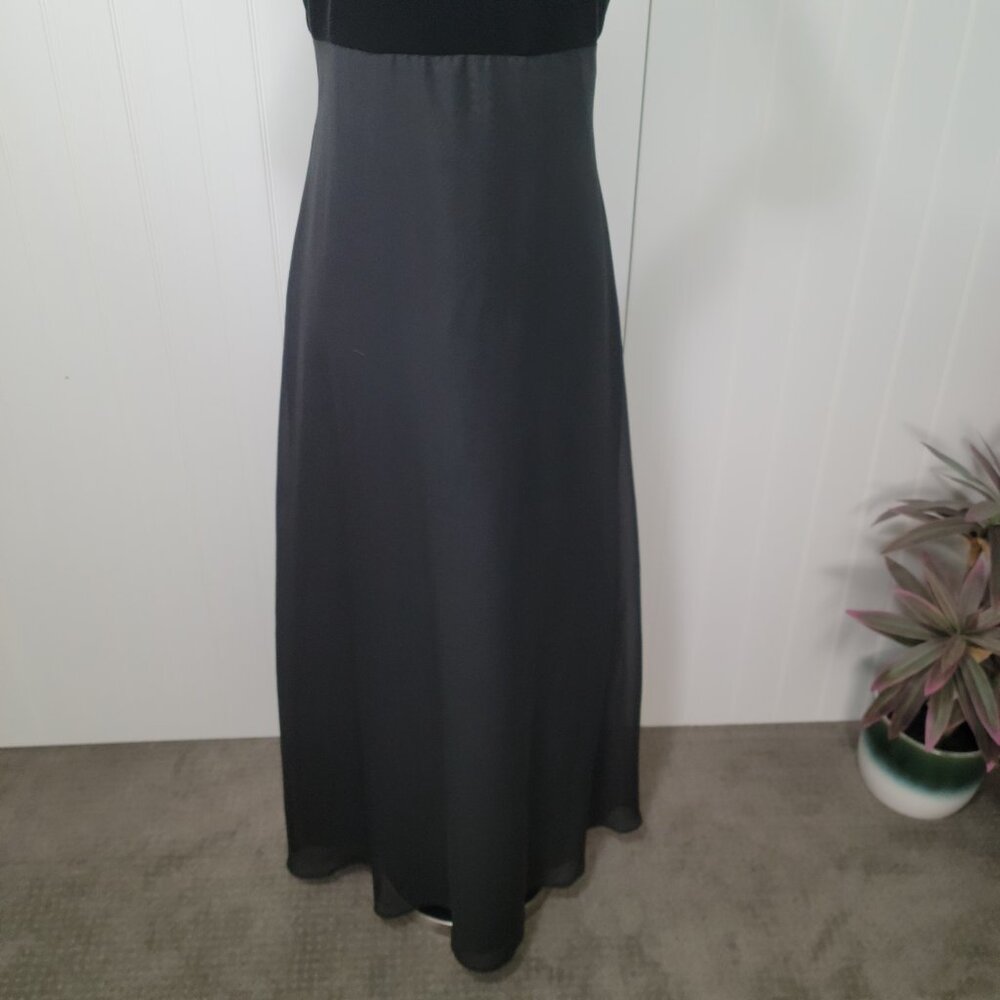 Y2K Stage Accents Whimisgoth Fairy Grunge Dark Romantic Velvet Maxi Dress Sz O - Picture 11 of 15